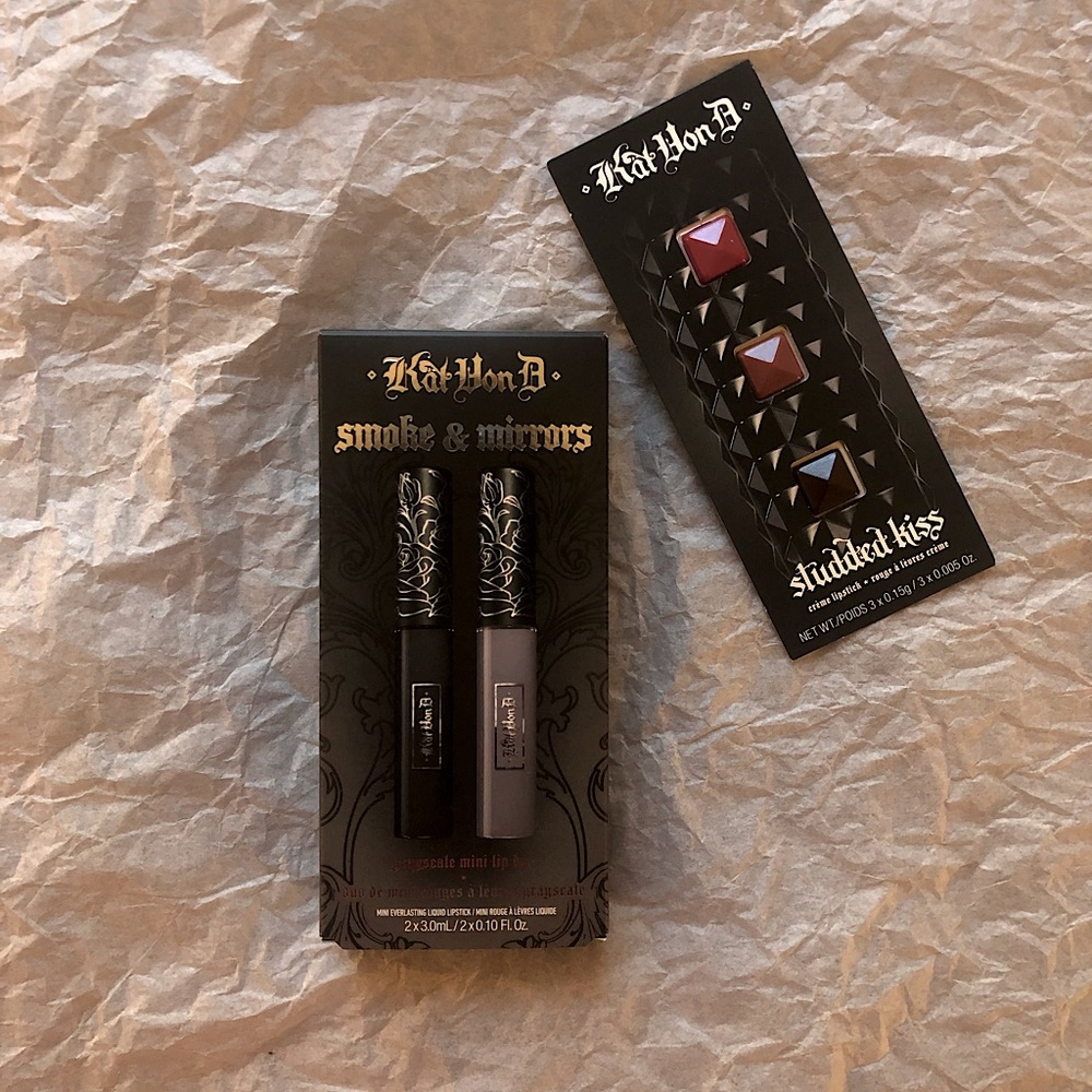 Kat Von D Smoke and Mirrors Mini Lip Duo & Studded Kiss Sampler